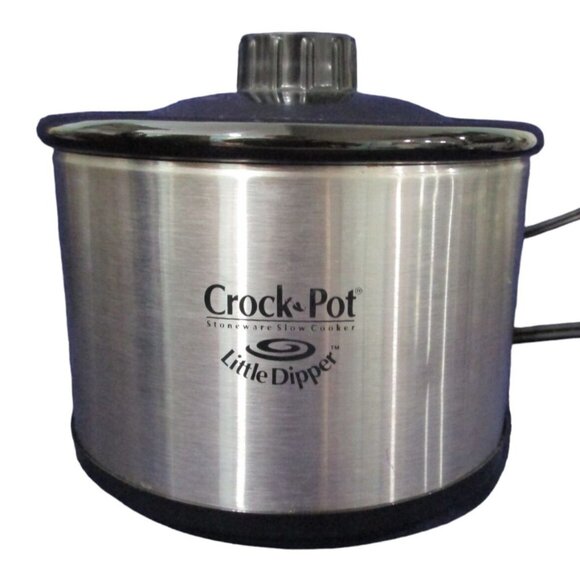 Crock-Pot Little Dipper Stainless Steel Mini Slow Cooker GUC - Picture 1 of 11